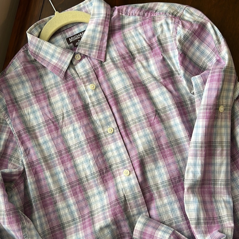 Plaid long sleeves casual shirt